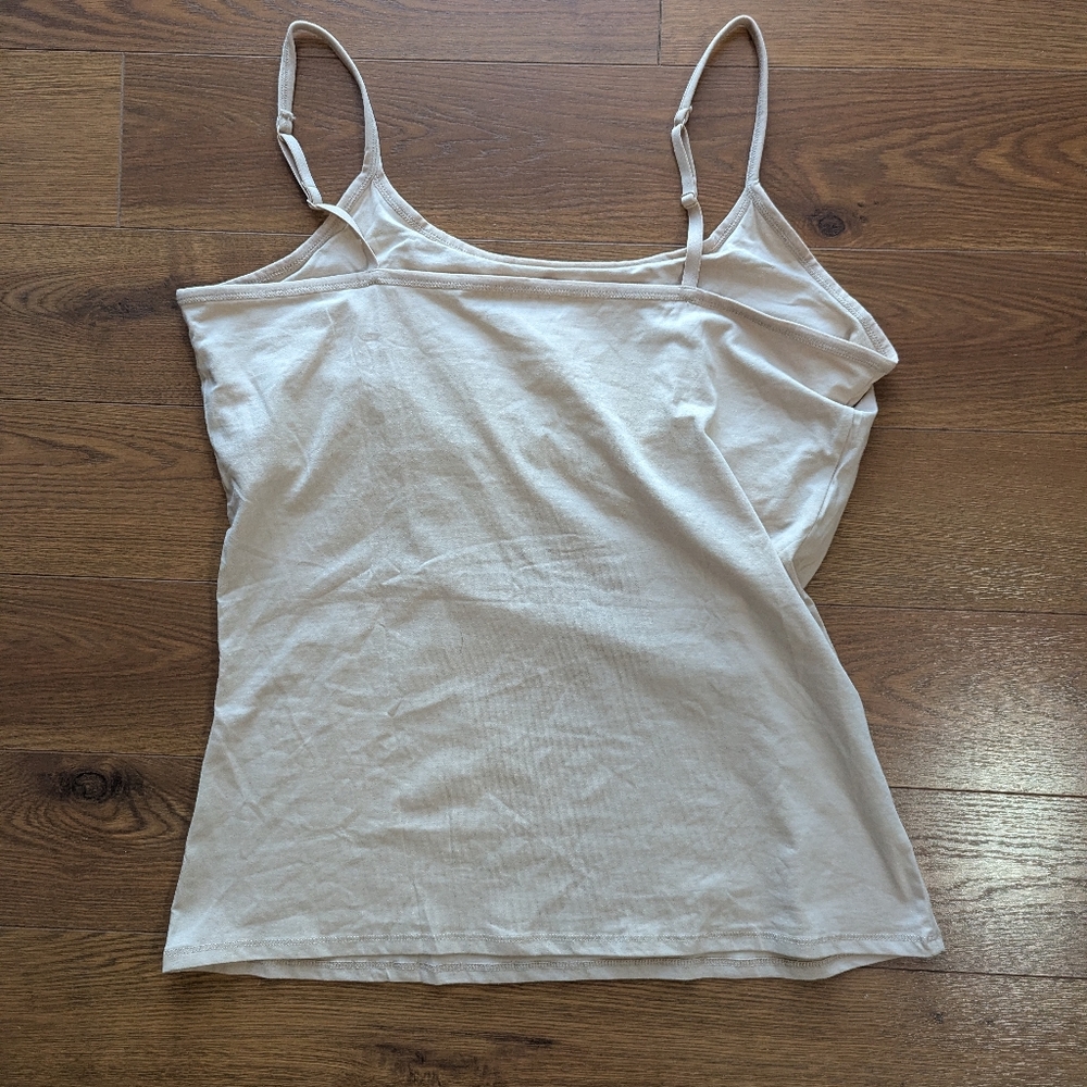 Pact Organic Cotton Women's Everyday Shelf Bra Camisole Champagne XXL - Picture 3 of 11